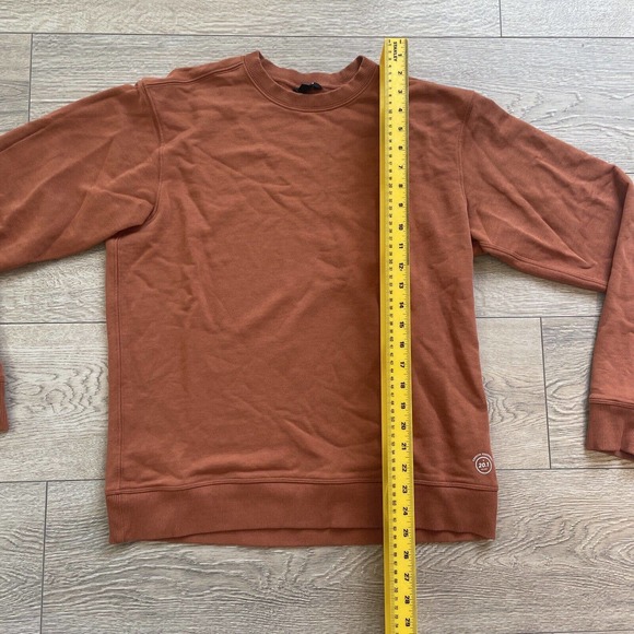 Allbirds Sweatshirt Pullover Orange Large Long Sleeve Crew Neck - Picture 3 of 8